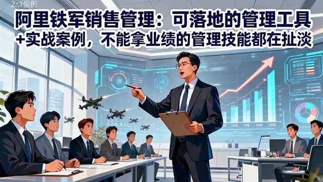 (16436期)阿里铁军销售管理:可落地的管理工具+实战案例,不能拿业绩的管理都在扯淡-甄选网创