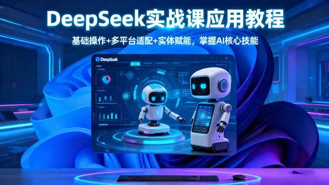 (16391期)DeepSeek实战课应用教程、基础操作+多平台适配+实体赋能,掌握AI核心技能-甄选网创