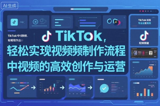 TikTok中视频制做流程,轻松实现Tk中视频的高效创作与运营-甄选网创