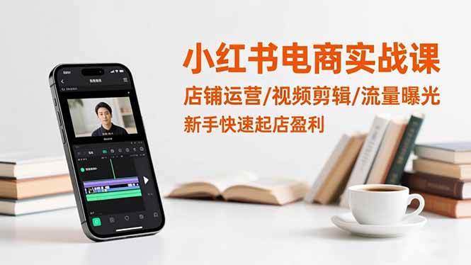 (16536期)小红书电商实战课:店铺运营/视频剪辑/流量曝光,新手快速起店盈利-甄选网创