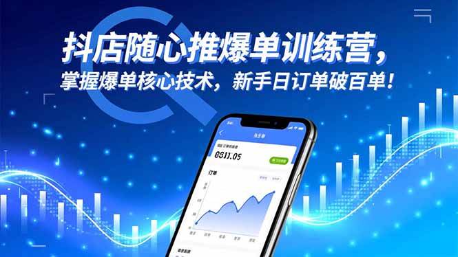 (16526期)抖店随心推爆单训练营,掌握爆单核心技术,新手日订单破百单!-甄选网创