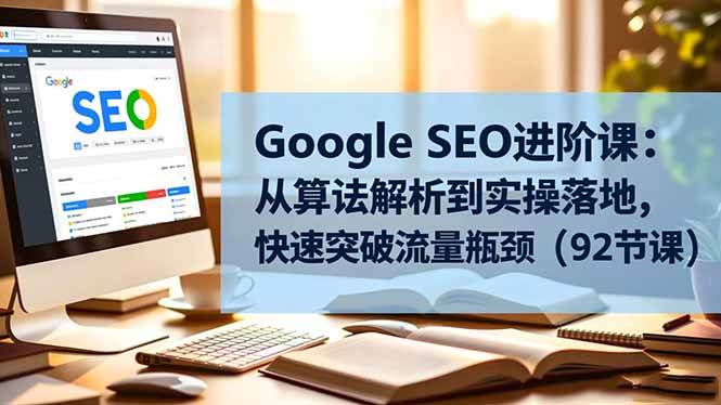 (16576期)Google SEO进阶课:从算法解析到实操落地,快速突破流量瓶颈(92节课)-甄选网创