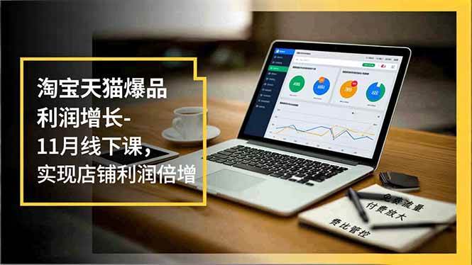 (16824期)淘宝天猫爆品利润增长-11月线下课,免费流量、付费放大、费比管控,实现店铺利润倍增-甄选网创