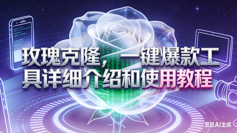 (16802期)玫瑰克隆工具,自媒体必备神器,一键爆款工具详细介绍和使用教程-甄选网创