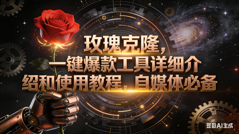 (16792期)玫瑰克隆工具,自媒体必备,一键爆款工具详细介绍和使用教程-甄选网创