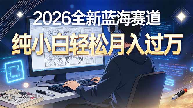 (16781期)2026年全新蓝海赛道,纯小白轻松月入过万-甄选网创