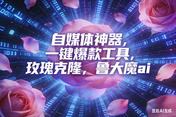 (16949期)ai鲁大魔,自媒体必备的软件,玫瑰克隆神器,一键爆款,详细教程-甄选网创