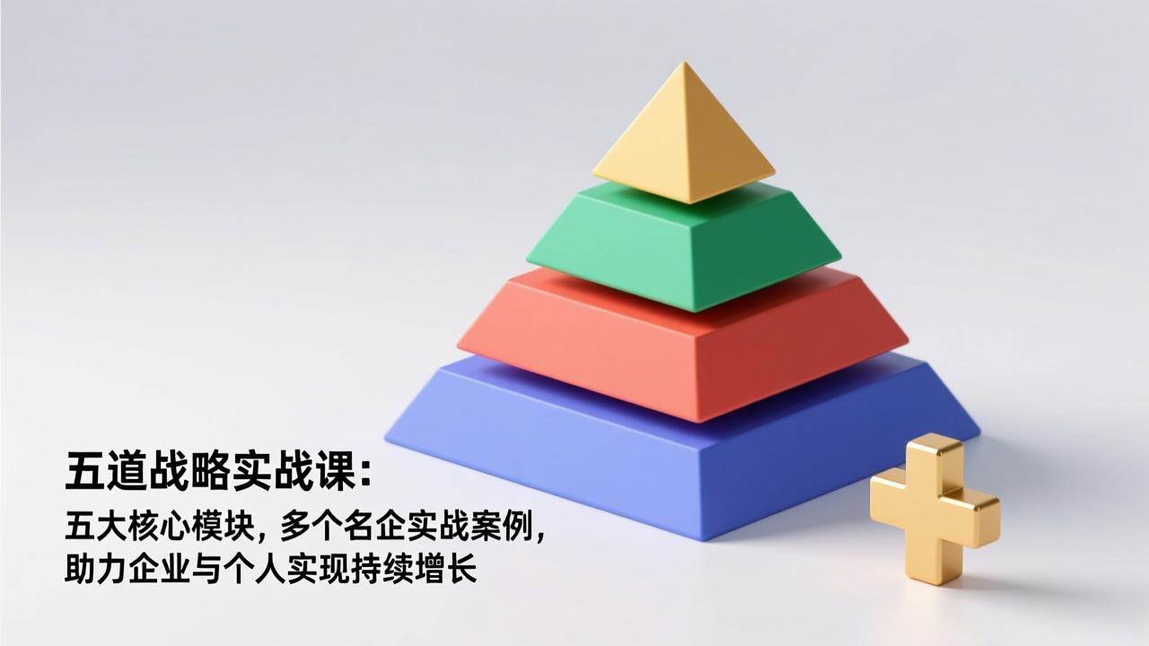 (17095期)五道战略实战课:五大核心模块,多个名企实战案例,助力企业与个人实现持续增长
