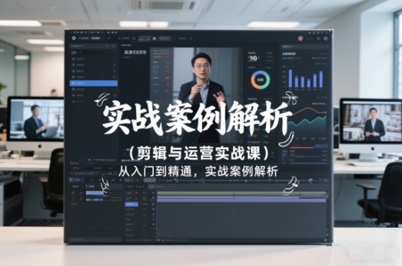 剪辑与运营实战课,从入门到精通,实战案例解析(更新2026)-甄选网创