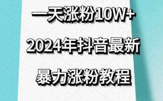 抖音最新暴力涨粉教程，视频去重，一天涨粉10w+，效果太暴力了，刷新你们的认知【揭秘】-甄选网创