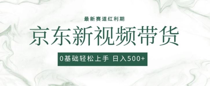 2024最新京东视频带货项目，最新0粉强开无脑搬运爆款玩法，小白轻松上手【揭秘】-甄选网创