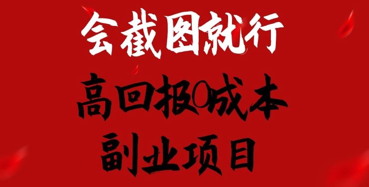 会截图就行，高回报0成本副业项目，卖离婚模板一天1.5k+【揭秘】-甄选网创