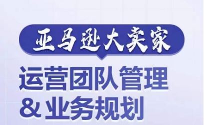 亚马逊大卖家-运营团队管理&业务规划，为你揭秘如何打造超强实力的运营团队-甄选网创