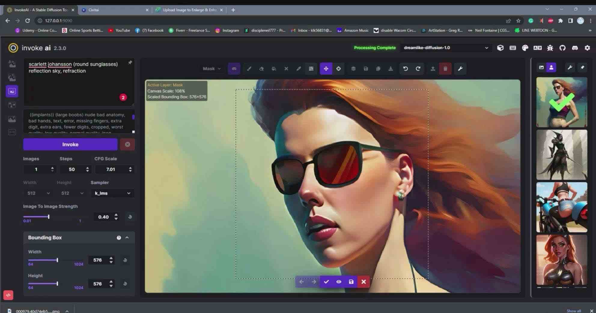图片[2]-（9760期）Invoke AI 绘画教程-零基础创作可以销售的完美插图-49节-中英字幕-甄选网创