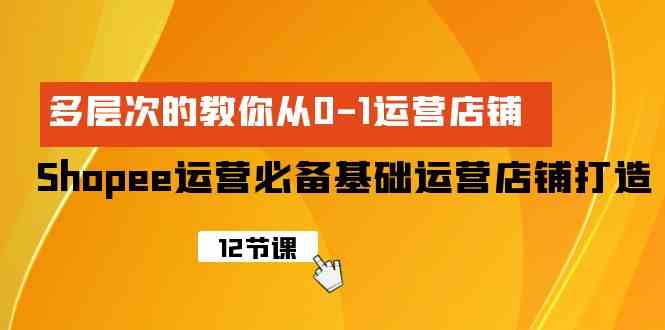 （9993期）Shopee-运营必备基础运营店铺打造，多层次的教你从0-1运营店铺-甄选网创