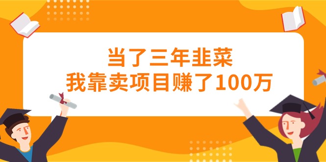 （10725期）当了三年韭菜我靠卖项目赚了100万-甄选网创