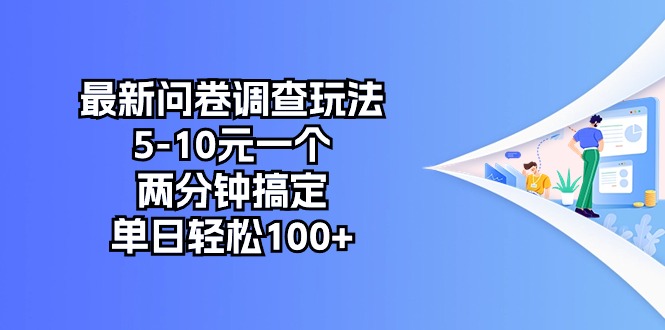 （10606期）最新问卷调查玩法，5-10元一个，两分钟搞定，单日轻松100+-甄选网创