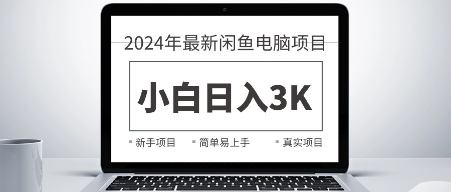 （10846期）2024最新闲鱼卖电脑项目，新手小白日入3K+，最真实的项目教学-甄选网创