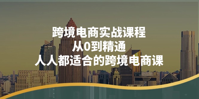 （11183期）跨境电商实战课程：从0到精通，人人都适合的跨境电商课（14节课）-甄选网创