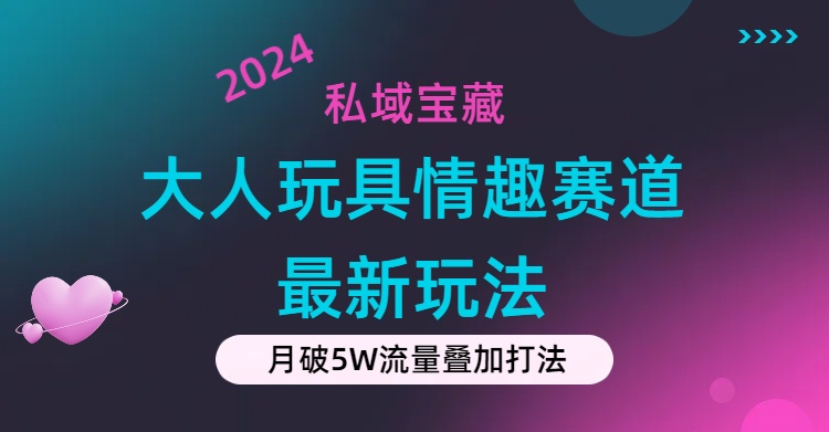 （11541期）私域宝藏：大人玩具情趣赛道合规新玩法，零投入，私域超高流量成单率高-甄选网创