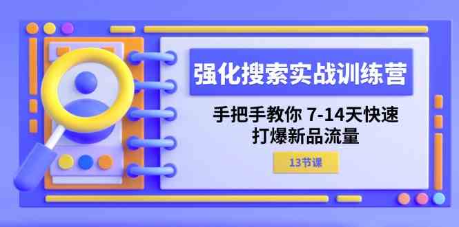 强化搜索实战训练营，手把手教你7-14天快速打爆新品流量（13节课）-甄选网创