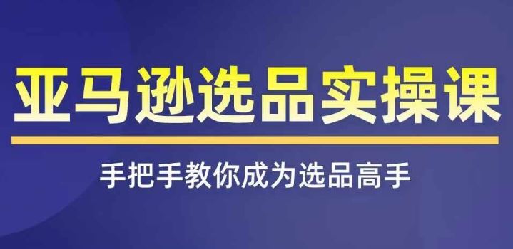 亚马逊选品实操课程，快速掌握亚马逊选品的技巧，覆盖亚马逊选品所有渠道-甄选网创