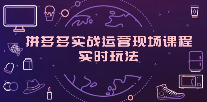 （11759期）拼多多实战运营现场课程，实时玩法，爆款打造，选品、规则解析-甄选网创