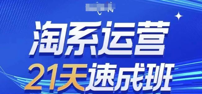 淘系运营21天速成班(更新24年7月)，0基础轻松搞定淘系运营，不做假把式-甄选网创