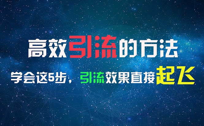 （11776期）高效引流的方法，可以帮助你日引300+创业粉，一年轻松收入30万，比打工强-甄选网创