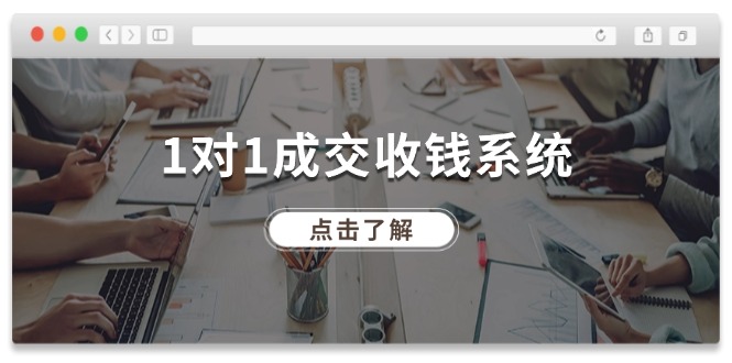 1对1成交收钱系统，全网130万粉丝，十年专注于引流和成交！-甄选网创