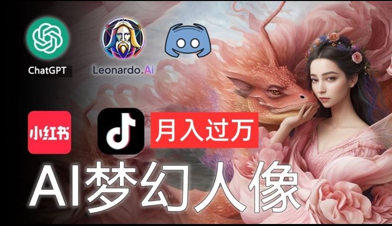 AI摄影梦幻人像：零基础也能月入过万的秘密【揭秘】-甄选网创