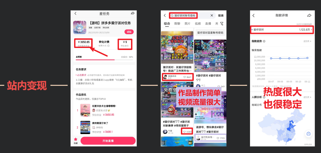 图片[3]-（12118期）蛋仔派对玩法.学会日入三千.磁力巨星跟游戏发行人都能做-甄选网创