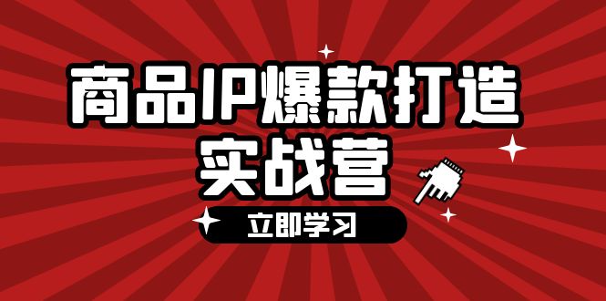 （12136期）商品-IP爆款打造实战营【第四期】，手把手教你打造商品IP，爆款 不断-甄选网创