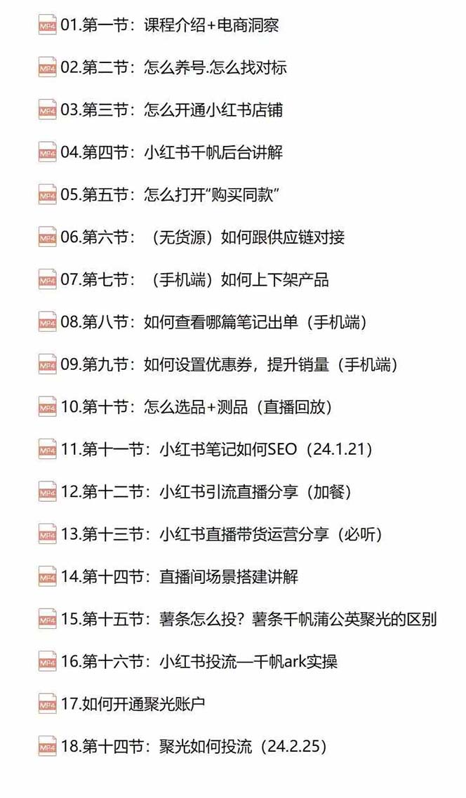 图片[2]-小红书快速赚钱电商特训营：用简单方式通过小红书快速变现！（55节）-甄选网创