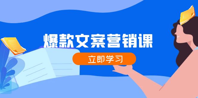 爆款文案营销课：公域转私域，涨粉成交一网打尽，各行业人士必备-甄选网创