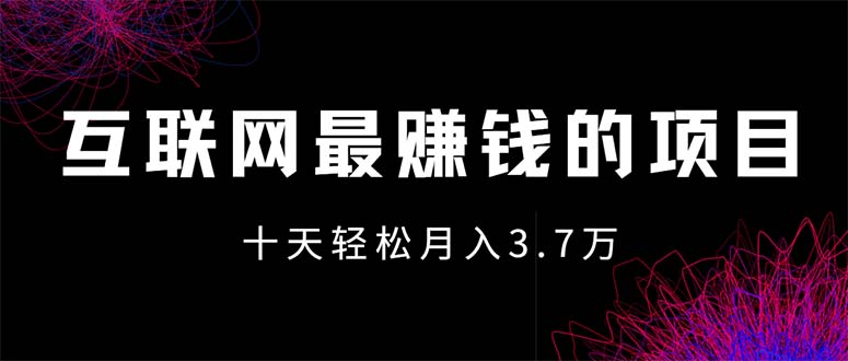 （12396期）互联网最赚钱的项目没有之一，轻松月入7万+，团队最新项目-甄选网创