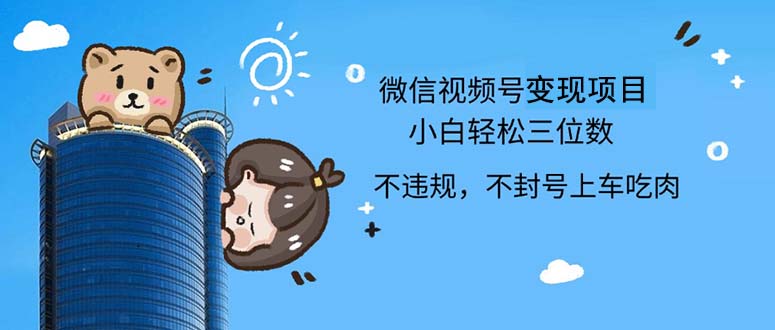 （12660期）2024最新微信视频号，0撸项目，自己玩，小白轻松日入三位数-甄选网创