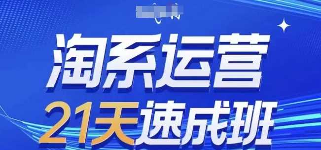 淘系运营21天速成班(更新24年10月)，0基础轻松搞定淘系运营，不做假把式-甄选网创