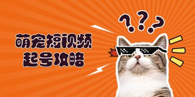 （13135期）萌宠-短视频起号攻略：定位搭建推流全解析，助力新手轻松打造爆款-甄选网创