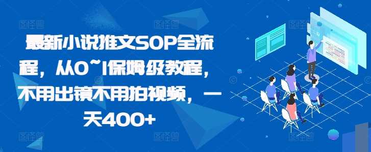 最新小说推文SOP全流程，从0~1保姆级教程，不用出镜不用拍视频，一天400+-甄选网创