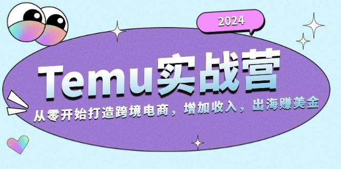 （13266期）2024Temu实战营：从零开始打造跨境电商，增加收入，出海赚美金-甄选网创