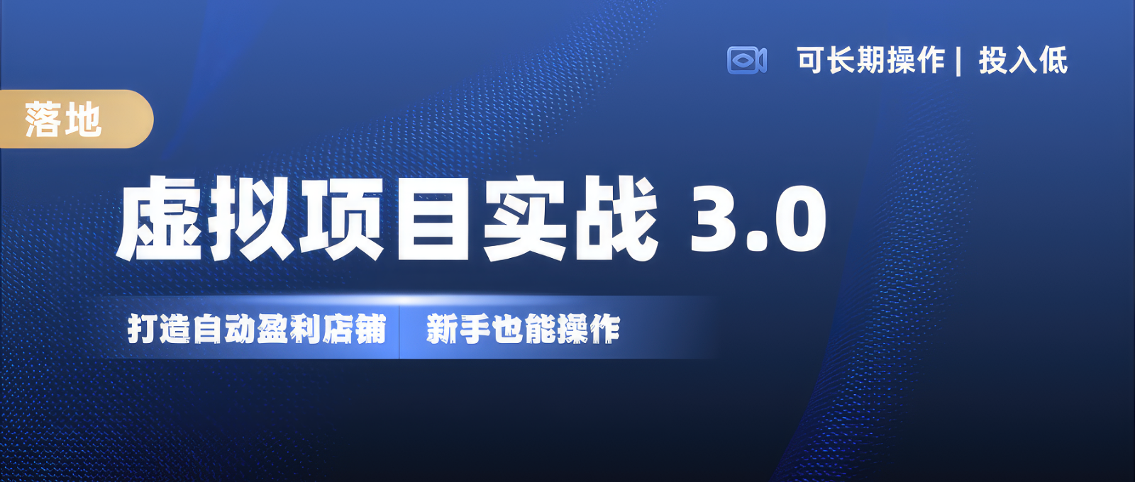 虚拟项目实操落地 3.0,新手轻松上手，单品月入1W+-甄选网创