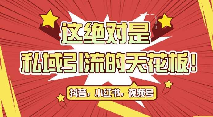 最新首发全平台引流玩法，公域引流私域玩法，轻松获客500+，附引流脚本，克隆截流自热玩法【揭秘】-甄选网创