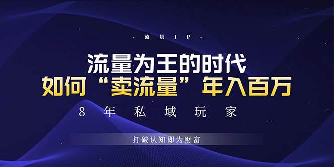 （13433期）未来如何通过“卖流量”年入百万，跨越一切周期绝对蓝海项目-甄选网创