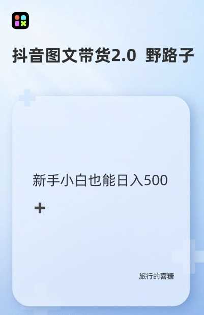 抖音图文带货野路子2.0玩法，暴力起号，单日收益多张，小白也可轻松上手【揭秘】-甄选网创