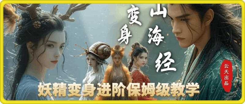 云天AI山海经变身视频教程，妖精变身进阶保姆级教学-甄选网创