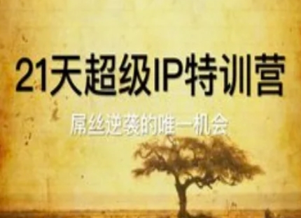 21天超级IP特训营，屌丝逆袭的唯一机会-甄选网创