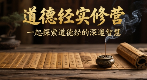 道德经实修营，一起探索道德经的深邃智慧-甄选网创