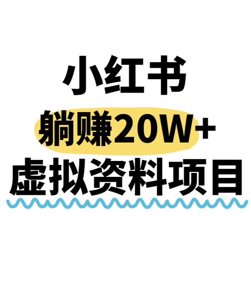 小红书操作虚拟资料，搬运工模式躺挣20W+，互联网的低成本路子！-甄选网创
