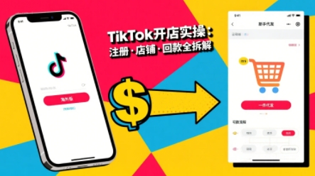 TikTok从开店到投流的进阶课，从基础实操到高阶技巧一网打尽-甄选网创